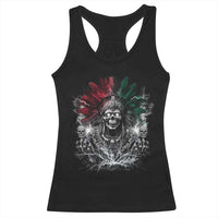 Ancient Aztec King Racerback Tank Top Calabera Azteca Mexican Skull Skeleton