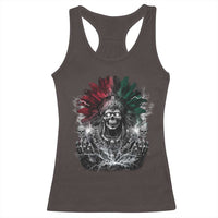 Ancient Aztec King Racerback Tank Top Calabera Azteca Mexican Skull Skeleton