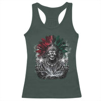 Ancient Aztec King Racerback Tank Top Calabera Azteca Mexican Skull Skeleton