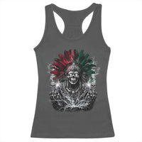 Ancient Aztec King Racerback Tank Top Calabera Azteca Mexican Skull Skeleton