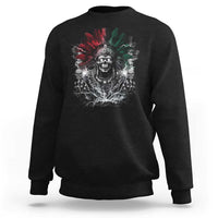 Ancient Aztec King Sweatshirt Calabera Azteca Mexican Skull Skeleton