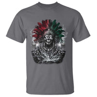 Ancient Aztec King T Shirt Calabera Azteca Mexican Skull Skeleton