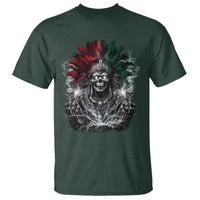 Ancient Aztec King T Shirt Calabera Azteca Mexican Skull Skeleton