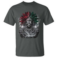 Ancient Aztec King T Shirt Calabera Azteca Mexican Skull Skeleton