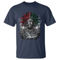 Ancient Aztec King T Shirt Calabera Azteca Mexican Skull Skeleton