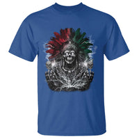 Ancient Aztec King T Shirt Calabera Azteca Mexican Skull Skeleton