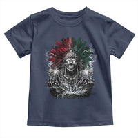 Ancient Aztec King Toddler T Shirt Calabera Azteca Mexican Skull Skeleton