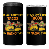 Funny Mexican 4 in 1 Can Cooler Tumbler Adult Humor Mexican Food Taco Nacho