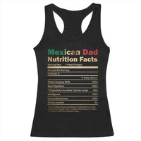 Mexican Dad Racerback Tank Top Regalo Para Papa Nutrition Facts