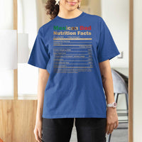 Mexican Dad T Shirt For Women Regalo Para Papa Nutrition Facts
