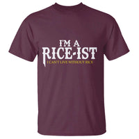 Rice Lover T Shirt Im a Rice-Ist Rice Asian Food Humor