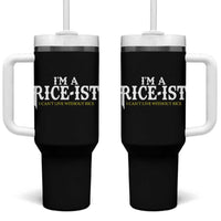 Rice Lover Tumbler With Handle Im a Rice-Ist Rice Asian Food Humor