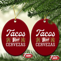 Tacos And Cervezas Ceramic Ornament Mexican Food Beer Humor