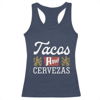 Tacos And Cervezas Racerback Tank Top Mexican Food Beer Humor