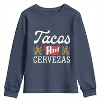Tacos And Cervezas Youth Sweatshirt Mexican Food Beer Humor