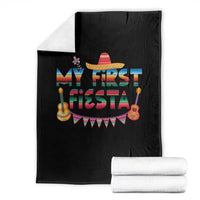 My First Fiesta Throw Blanket Baby Cinco De Mayo Mexican Fiesta Outfit