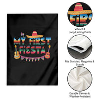 My First Fiesta Garden Flag Baby Cinco De Mayo Mexican Fiesta Outfit