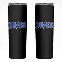 Vintage Duke Last Name Sports Style Skinny Tumbler Vintage Lightning Bold Gothic Font Graphic Basketball Fans