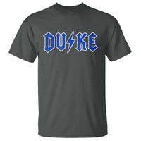 Vintage Duke Last Name Sports Style T Shirt Vintage Lightning Bold Gothic Font Graphic Basketball Fans