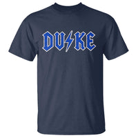 Vintage Duke Last Name Sports Style T Shirt Vintage Lightning Bold Gothic Font Graphic Basketball Fans