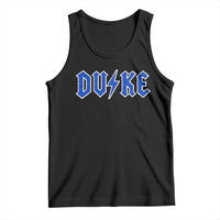 Vintage Duke Last Name Sports Style Tank Top Vintage Lightning Bold Gothic Font Graphic Basketball Fans