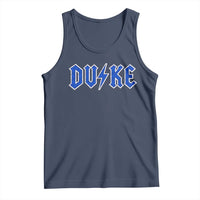 Vintage Duke Last Name Sports Style Tank Top Vintage Lightning Bold Gothic Font Graphic Basketball Fans