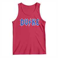 Vintage Duke Last Name Sports Style Tank Top Vintage Lightning Bold Gothic Font Graphic Basketball Fans
