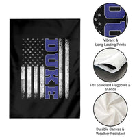 Vintage Duke Name American Flag Garden Flag Retro Sport Basketball Fans