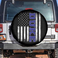 Vintage Duke Name American Flag Spare Tire Cover Retro Sport Basketball Fans