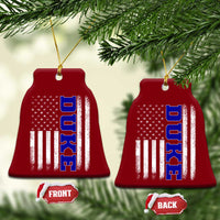 Vintage Duke Name American Flag Ceramic Ornament Retro Sport Basketball Fans