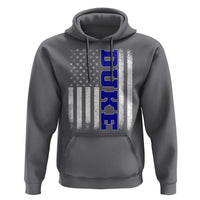 Vintage Duke Name American Flag Hoodie Retro Sport Basketball Fans