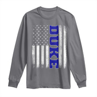Vintage Duke Name American Flag Long Sleeve Shirt Retro Sport Basketball Fans