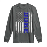 Vintage Duke Name American Flag Long Sleeve Shirt Retro Sport Basketball Fans
