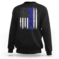 Vintage Duke Name American Flag Sweatshirt Retro Sport Basketball Fans
