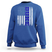 Vintage Duke Name American Flag Sweatshirt Retro Sport Basketball Fans