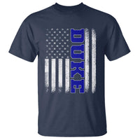 Vintage Duke Name American Flag T Shirt Retro Sport Basketball Fans