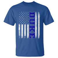 Vintage Duke Name American Flag T Shirt Retro Sport Basketball Fans