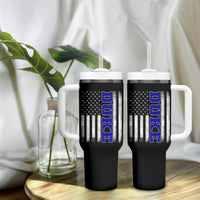 Vintage Duke Name American Flag Tumbler With Handle Retro Sport Basketball Fans