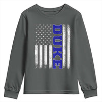 Vintage Duke Name American Flag Youth Sweatshirt Retro Sport Basketball Fans