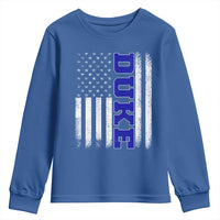Vintage Duke Name American Flag Youth Sweatshirt Retro Sport Basketball Fans