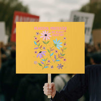 Feminist Protest Protest Sign Peaceful But Pissed Off Floral Resist