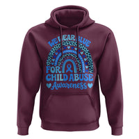 We Wear Blue Child Abuse Prevention Hoodie
