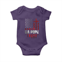 Da Pope Leo XIV Baby Onesie From America Chicago America US Flag