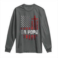 Da Pope Leo XIV Long Sleeve Shirt From America Chicago America US Flag