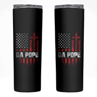 Da Pope Leo XIV Skinny Tumbler From America Chicago America US Flag