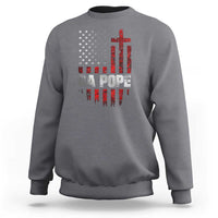Da Pope Leo XIV Sweatshirt From America Chicago America US Flag