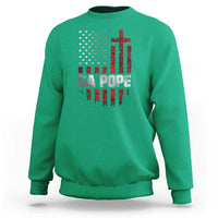 Da Pope Leo XIV Sweatshirt From America Chicago America US Flag