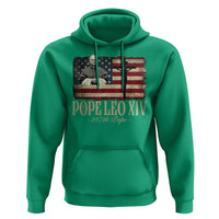 Da Pope Leo XIV Hoodie From America Chicago USA Flag Cross
