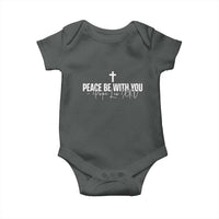 Pope Leo XIV Baby Onesie Peace Be With You All Catholic Church Subtle Cross