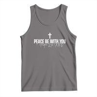 Pope Leo XIV Tank Top Peace Be With You All Catholic Church Subtle Cross